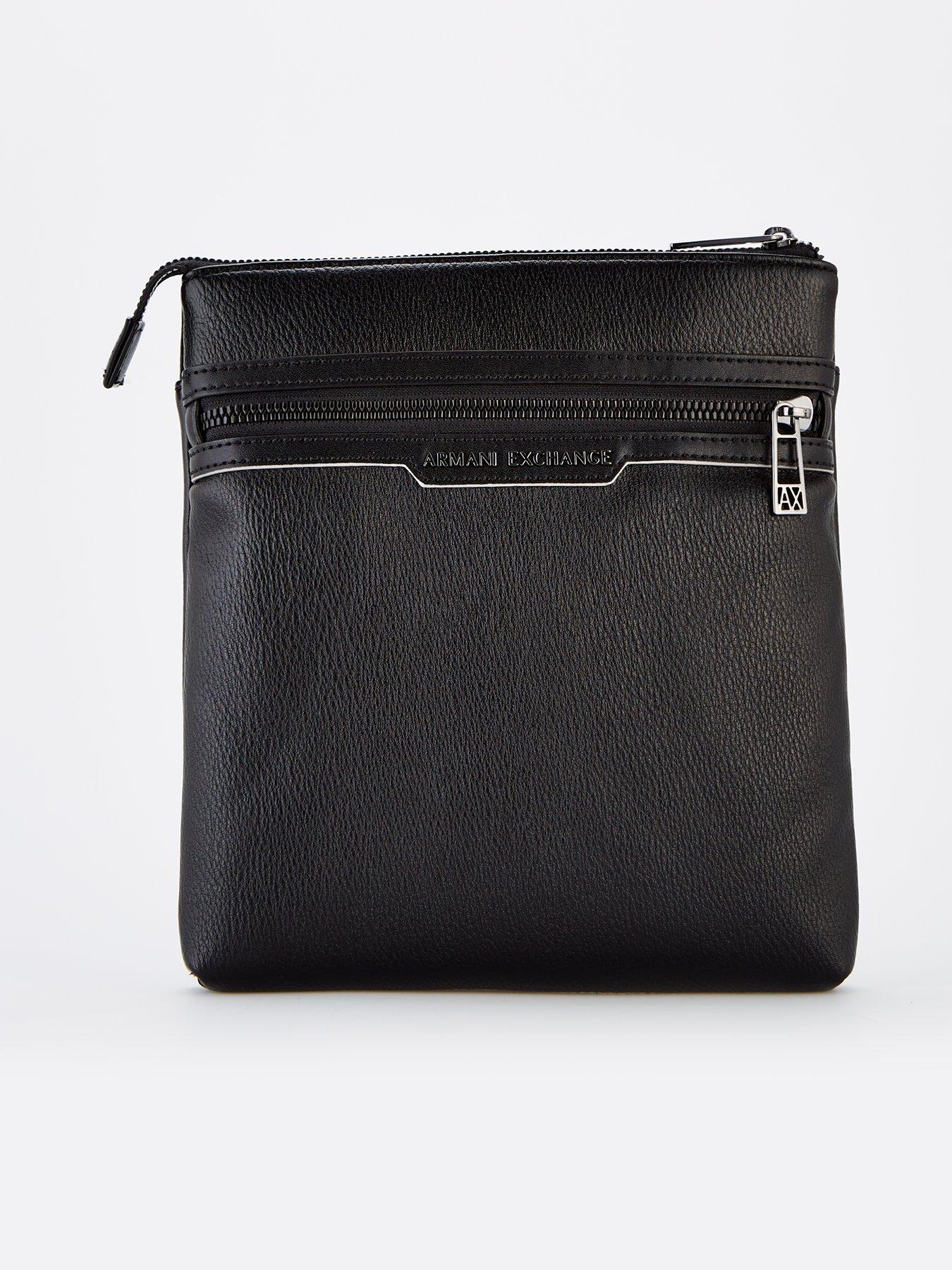 Image 1 of 4 of Armani Exchange Cedric Crossbody Bag - Black