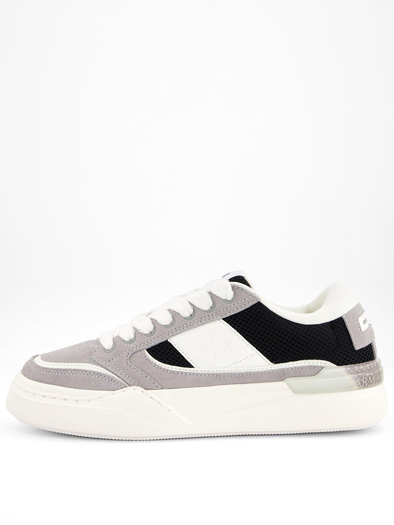 armani-exchange-flick-pu-amp-suede-cupsole-trainers-grey