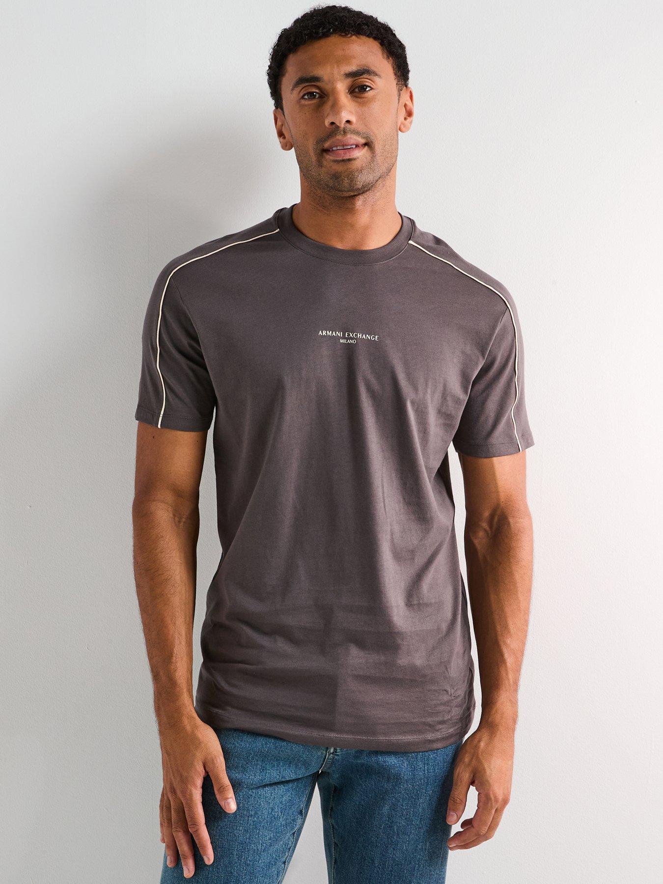 armani-exchange-piped-t-shirt-greyfront