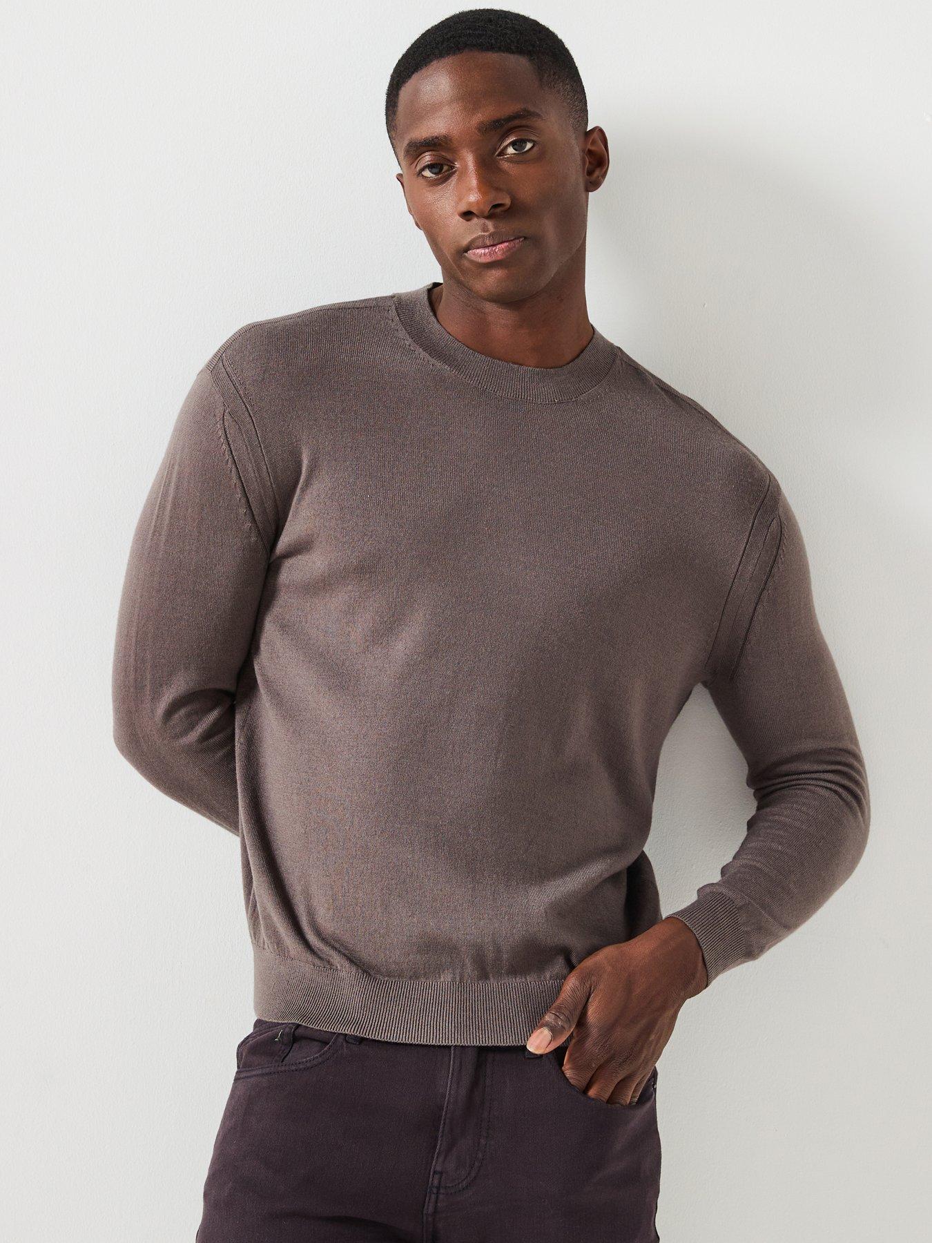Armani Exchange Knitted Jumper - Grey
