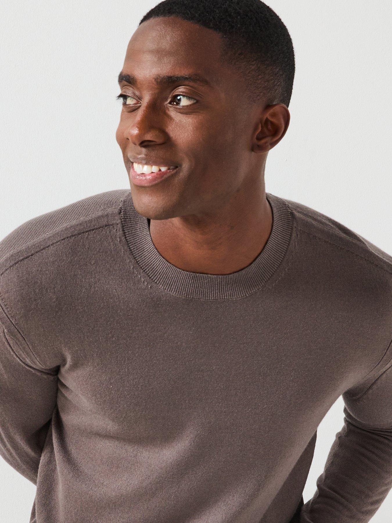 armani-exchange-knitted-jumper-greyoutfit