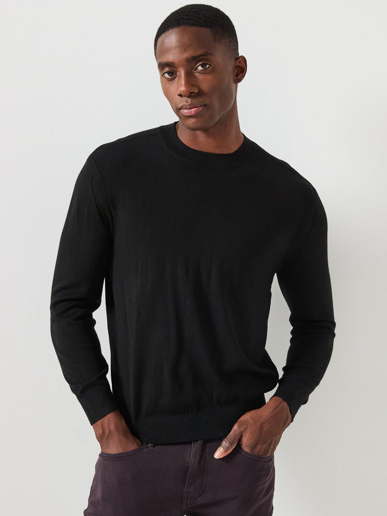 armani-exchange-knitted-jumper-black