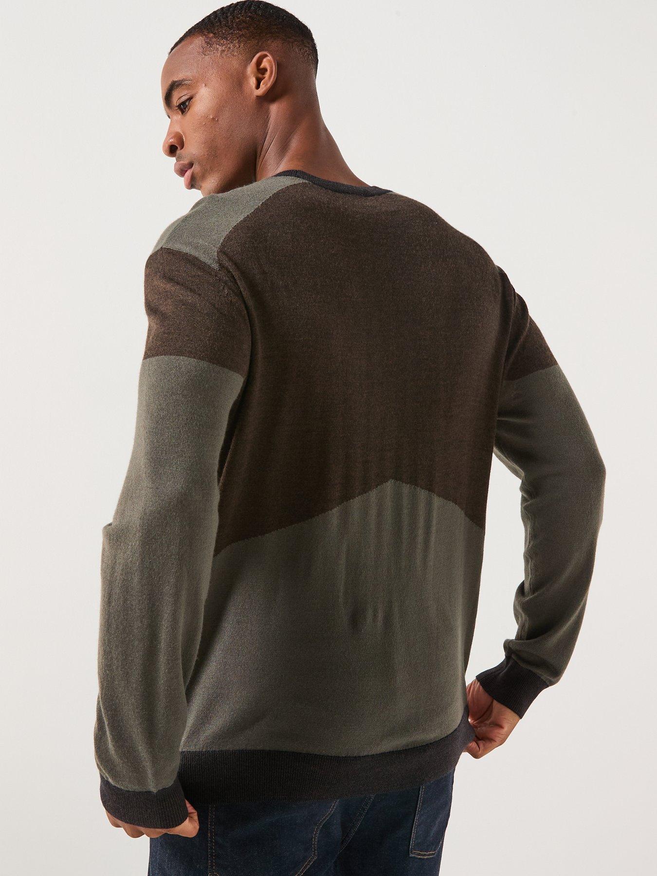 armani-exchange-colour-block-knitted-jumper-brownstillFront