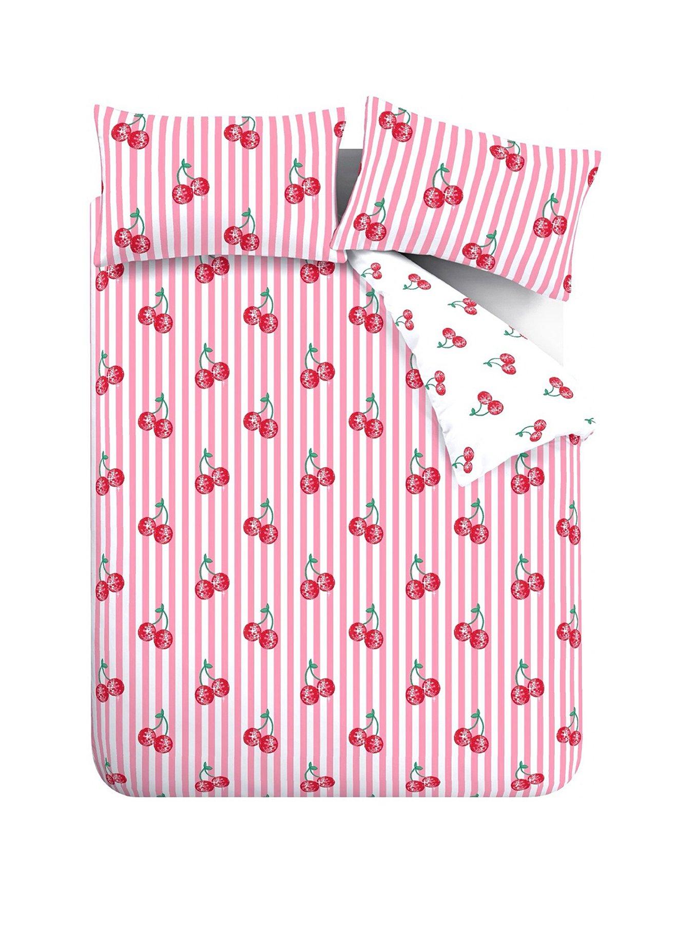 Image 2 of 6 of Catherine Lansfield Disco Cherries Duvet Set