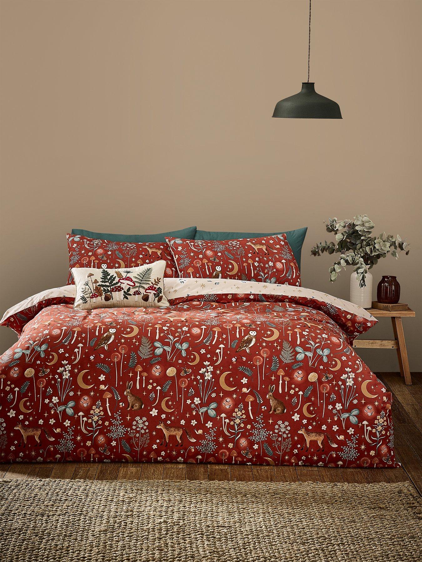 catherine-lansfield-enchanted-twilight-duvet-set-burnt-orange