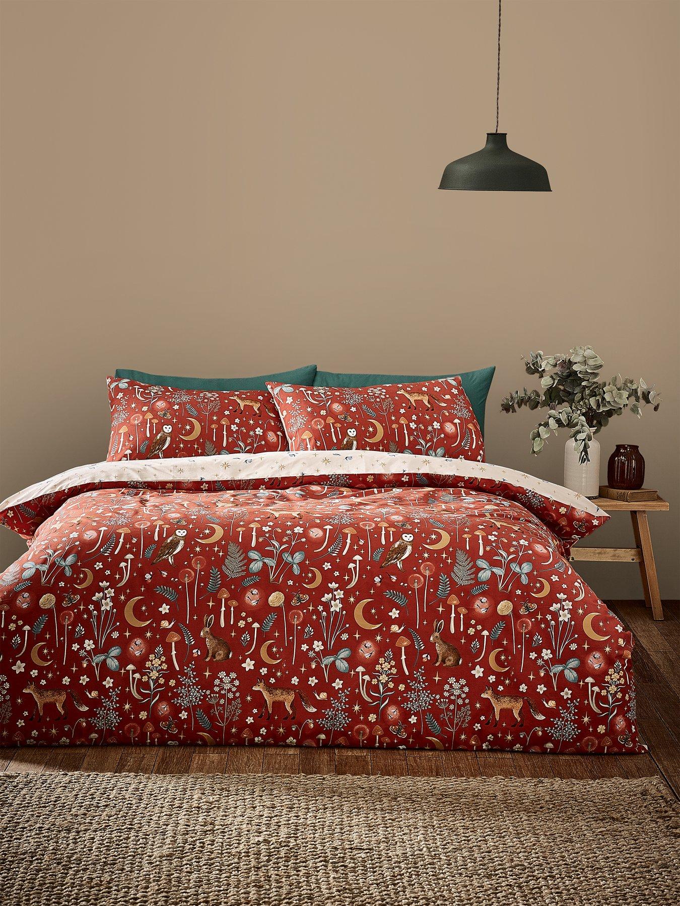 catherine-lansfield-enchanted-twilight-duvet-set-burnt-orangeback