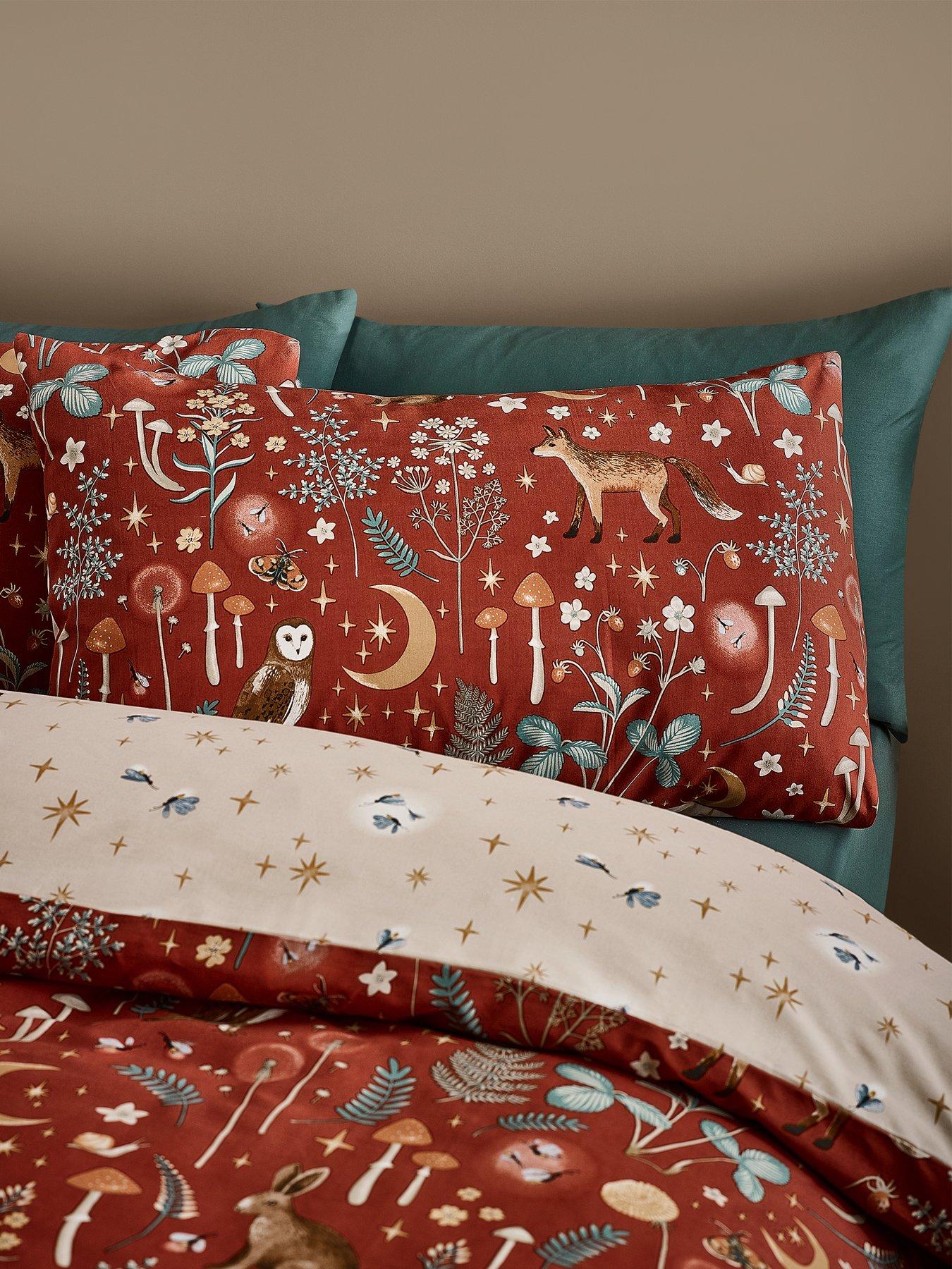 catherine-lansfield-enchanted-twilight-duvet-set-burnt-orangedetail