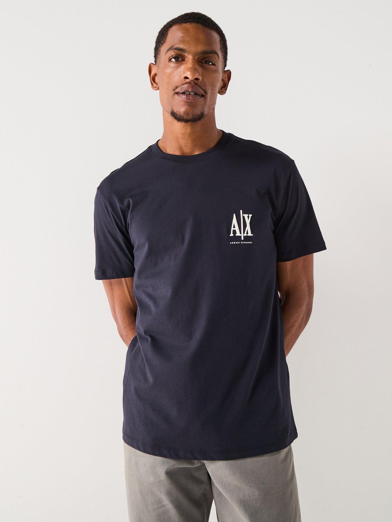 Armani Exchange Icon Project Left Chest Logo T-Shirt - Navy