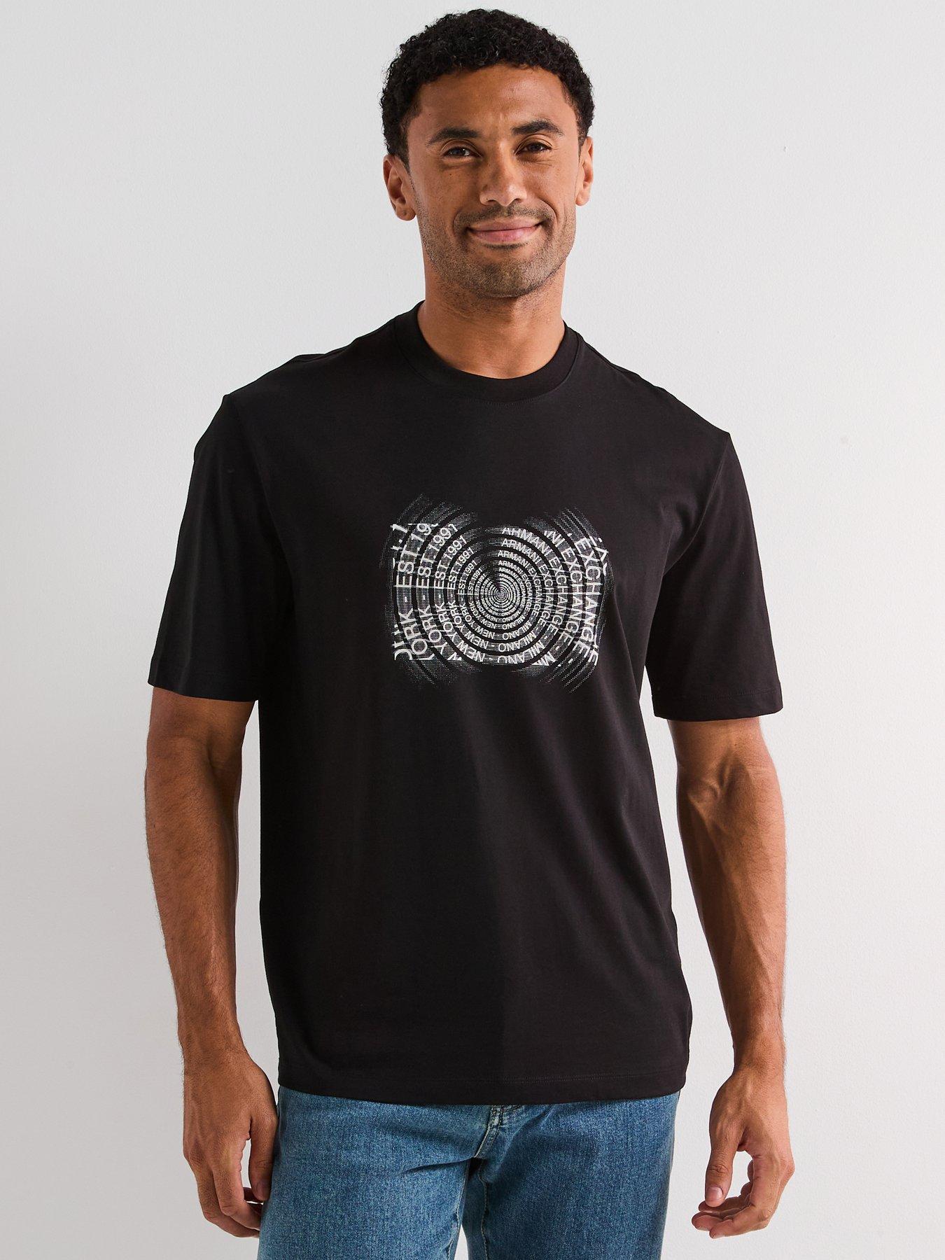 Armani Exchange Box Graphic T-Shirt - Black