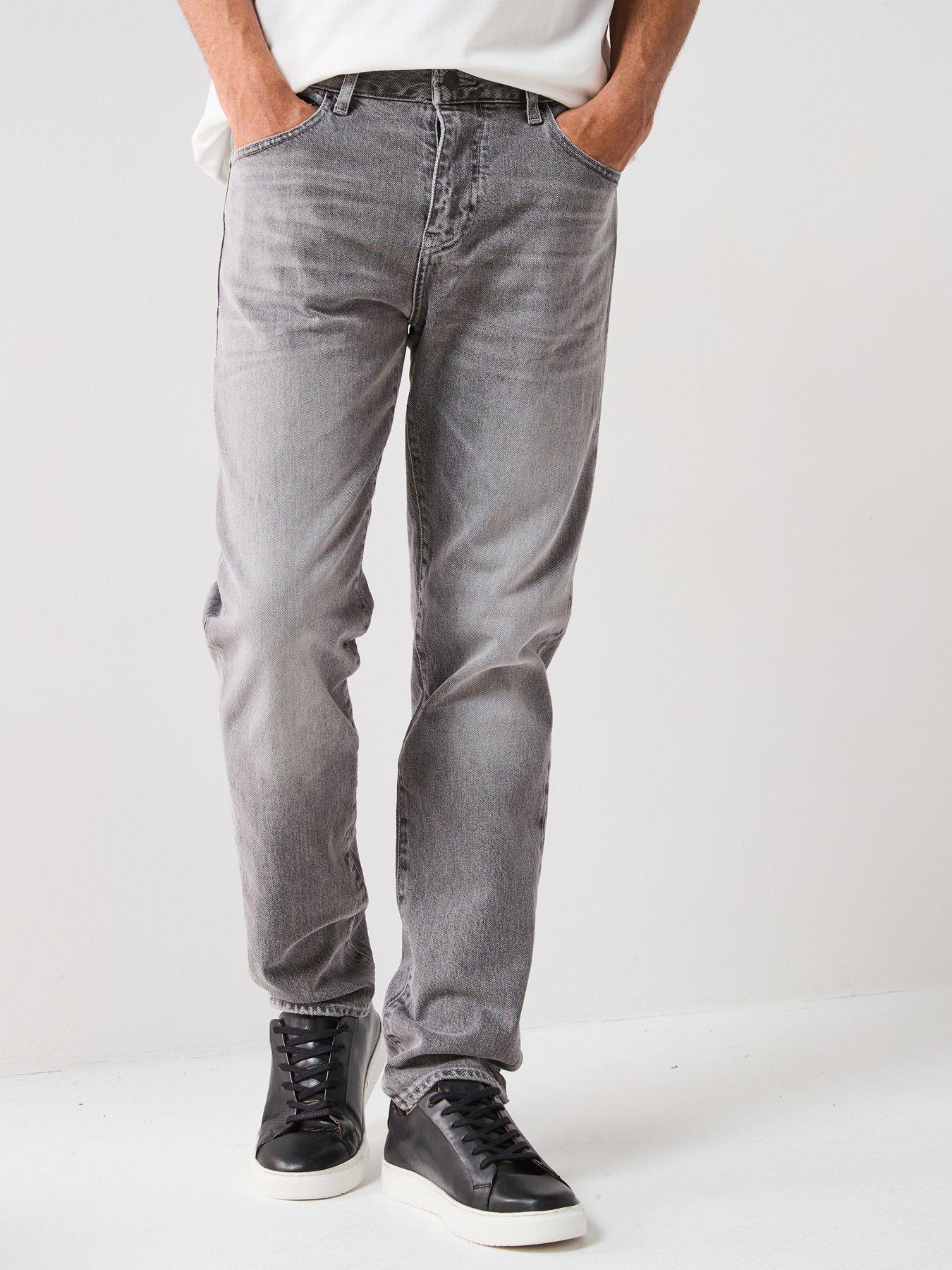 Armani Exchange Comfort Tapered Fit Jeans - Black