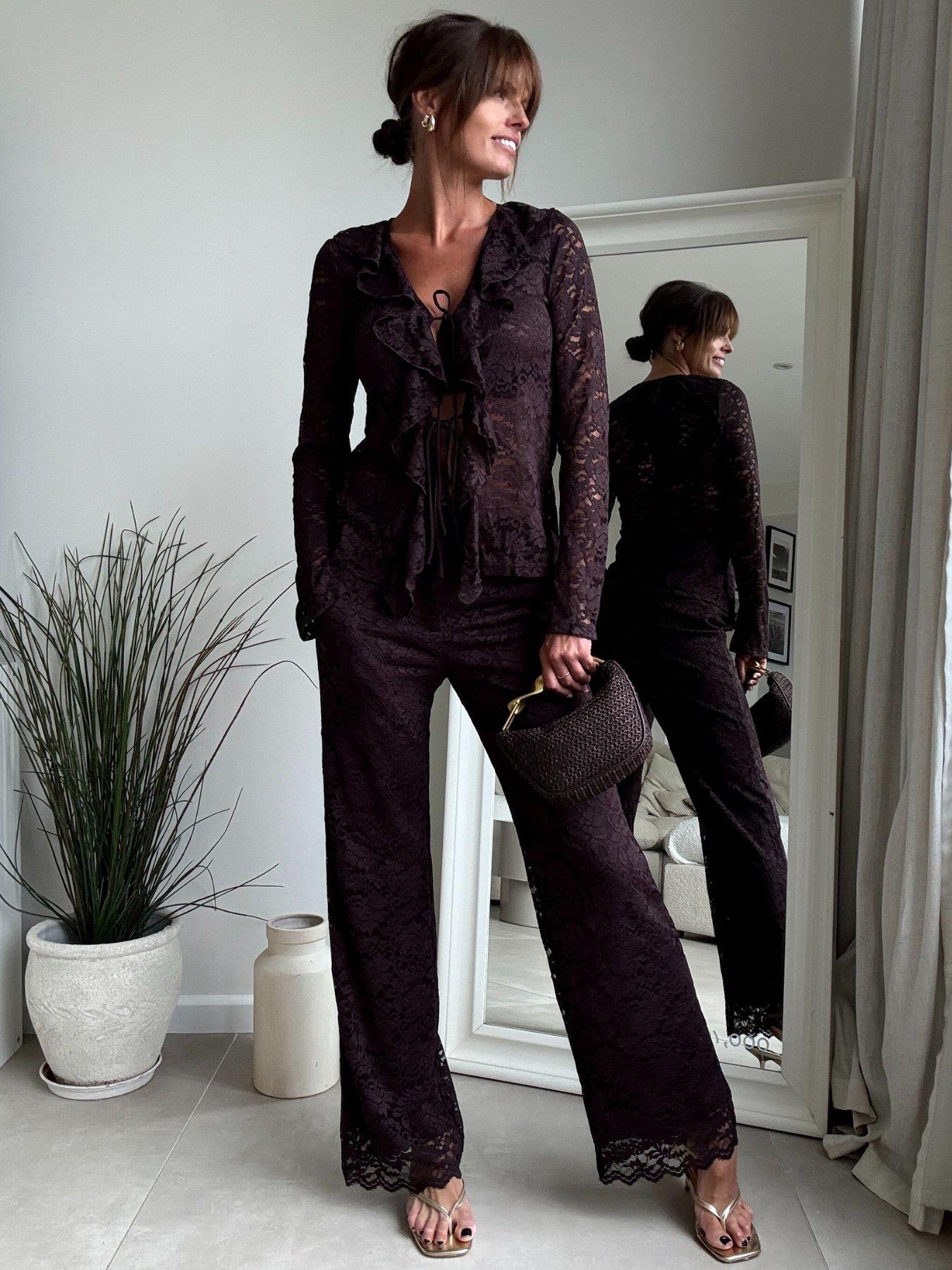 style-cheat-lace-frill-top-brownstillFront