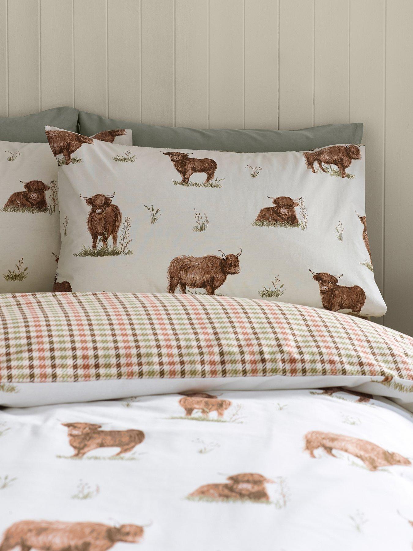 catherine-lansfield-angus-highland-cow-duvet-setdetail