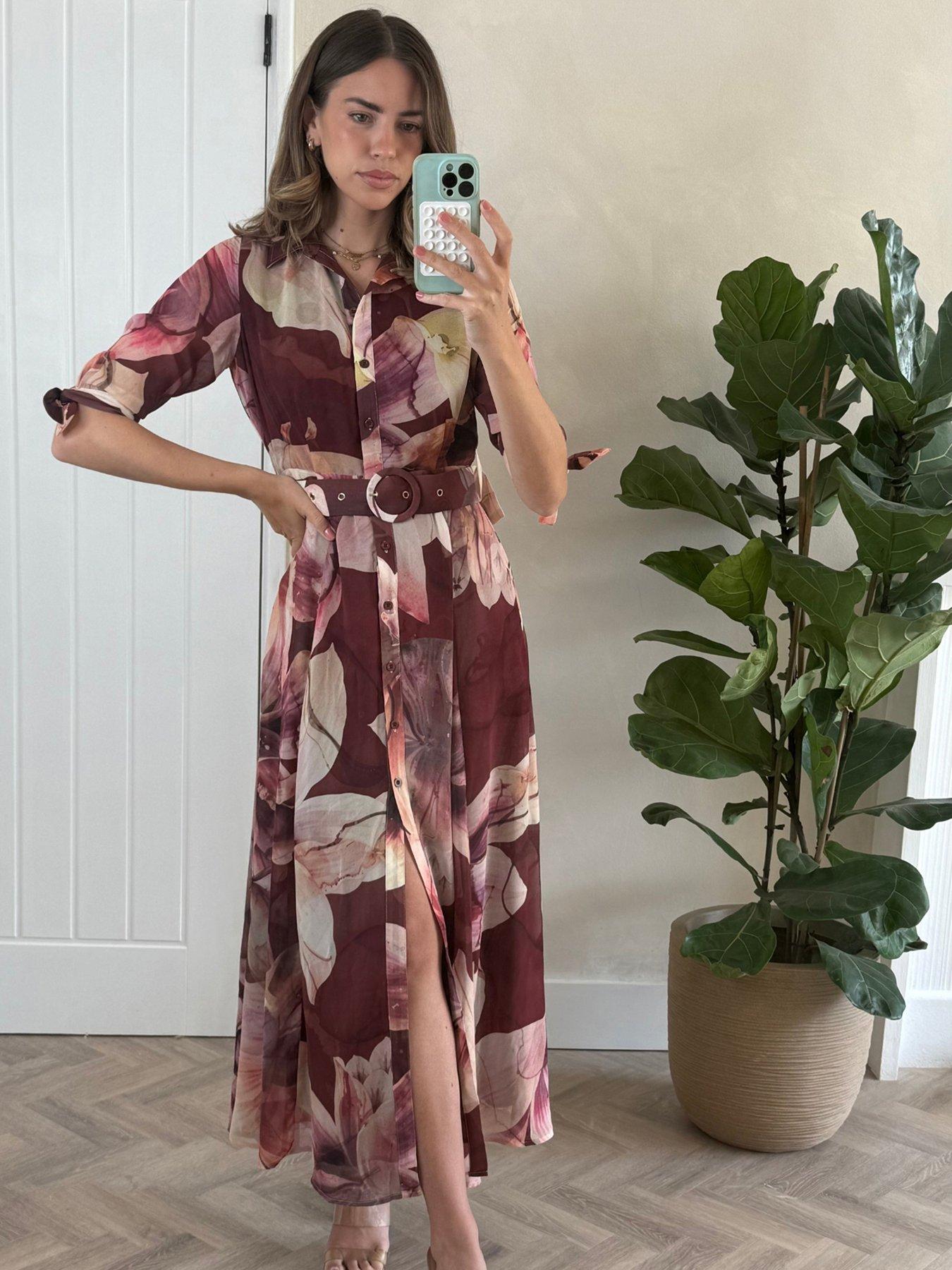 Image 1 of 4 of Style Cheat Chiffon Daphne Dress - Multi