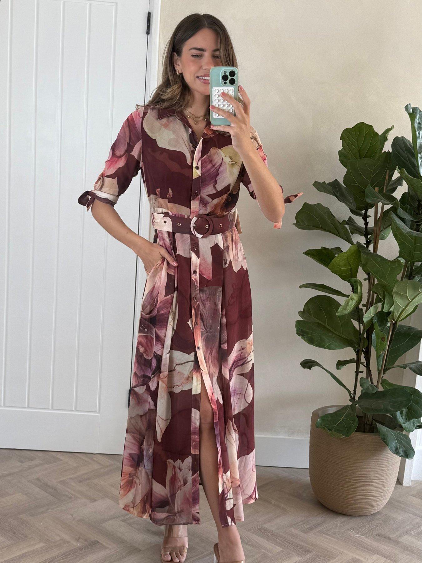 Image 4 of 4 of Style Cheat Chiffon Daphne Dress - Multi