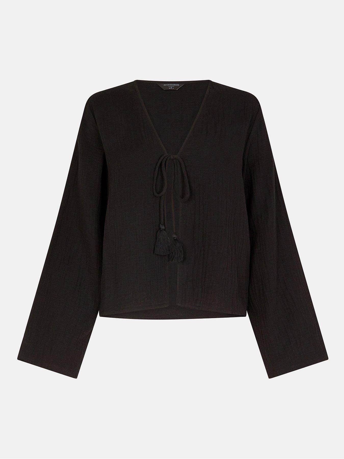 accessorize-tie-front-crinkle-top-blackback