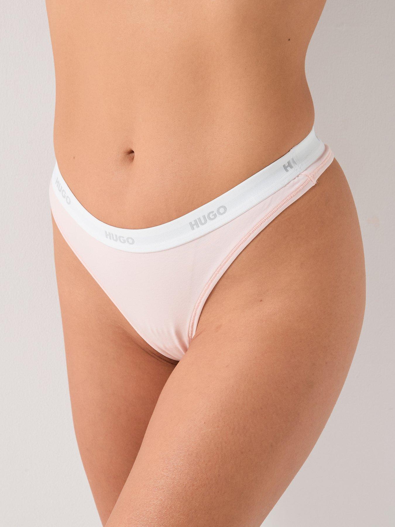 HUGO Hugo Logo Thong - Light/Pastel Pink