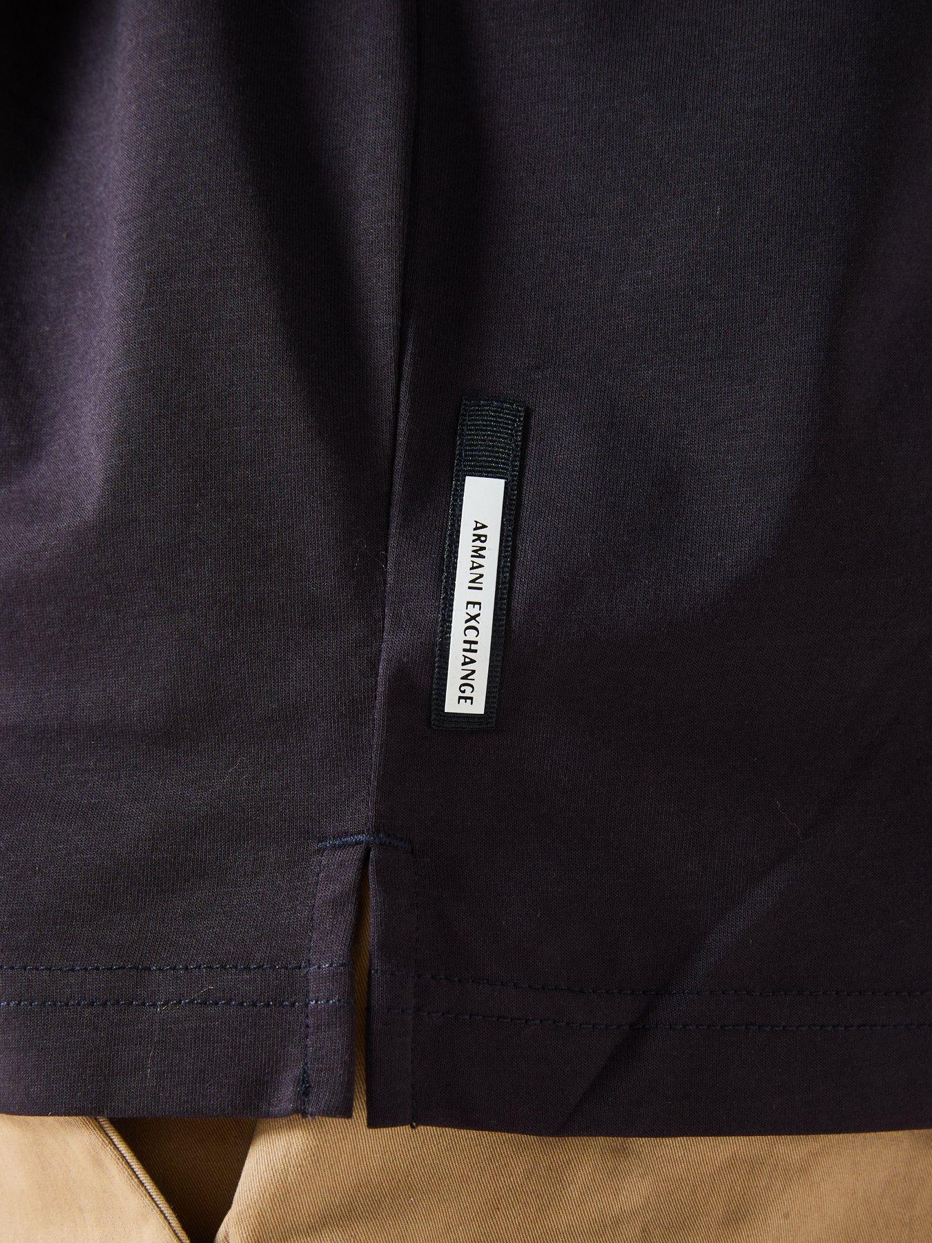 armani-exchange-zip-neck-polo-shirt-navydetail