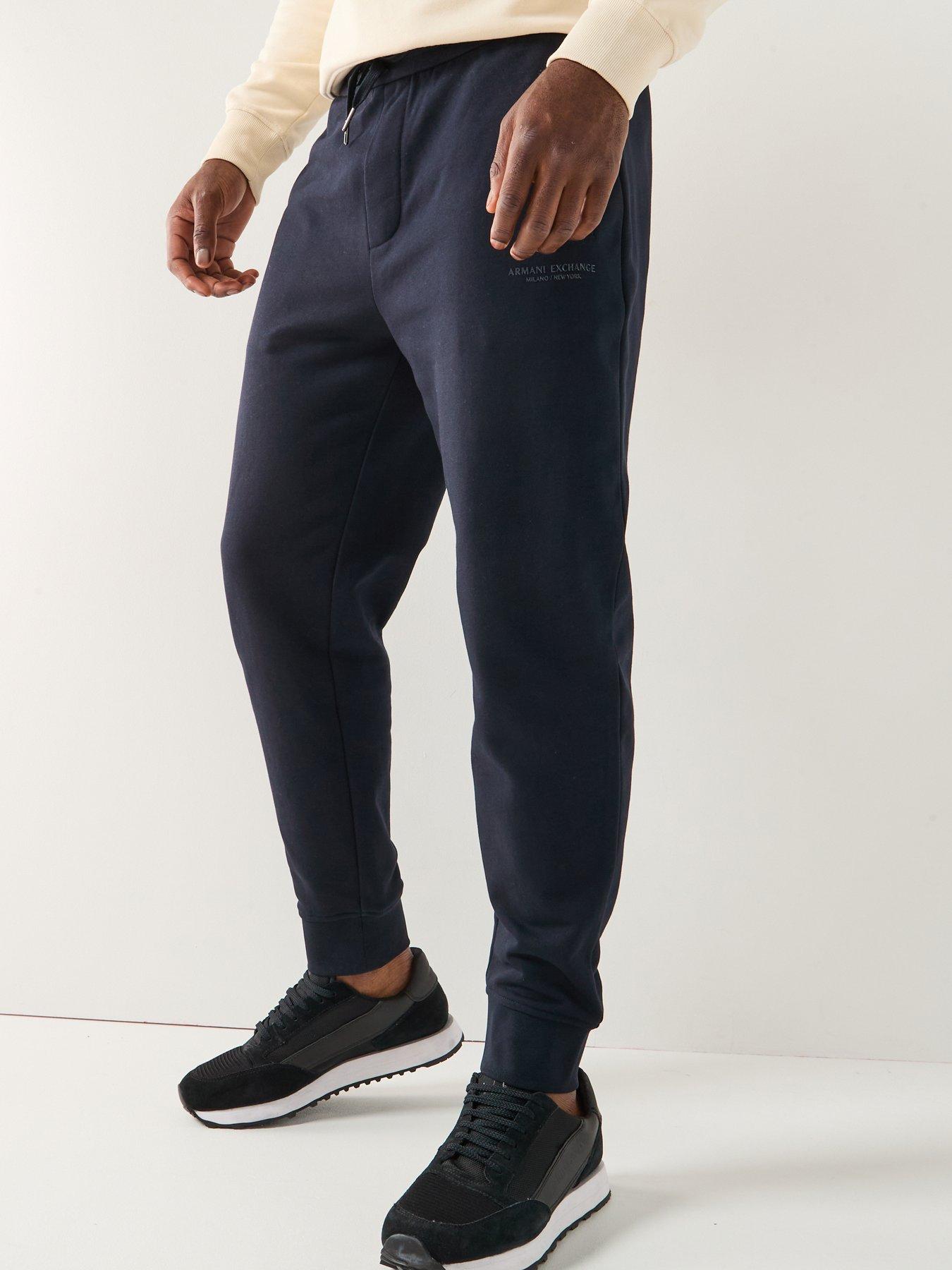 Armani Exchange 3D Ny Milan Logo Joggers - Navy
