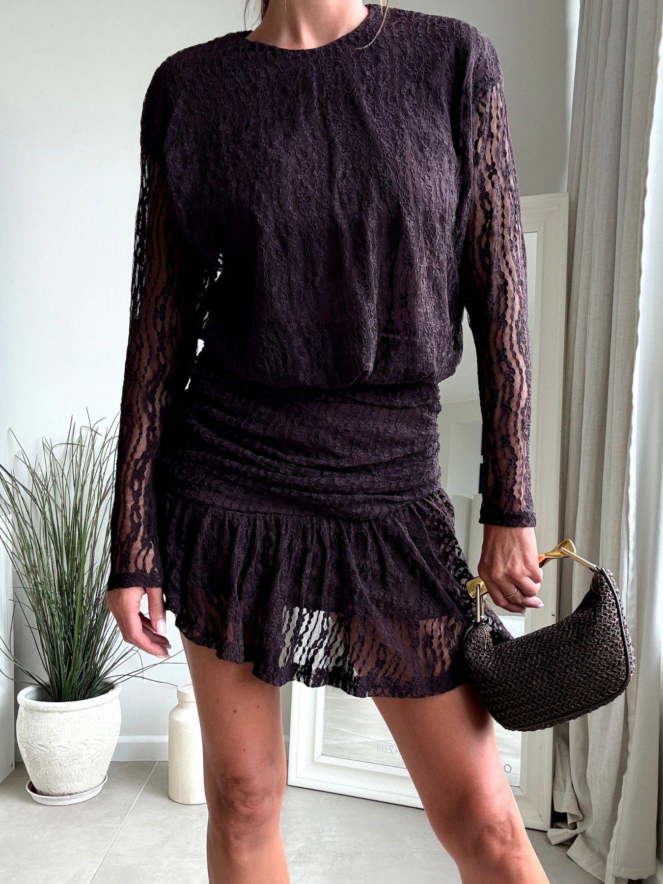 style-cheat-lace-mini-boho-dress-brownoutfit