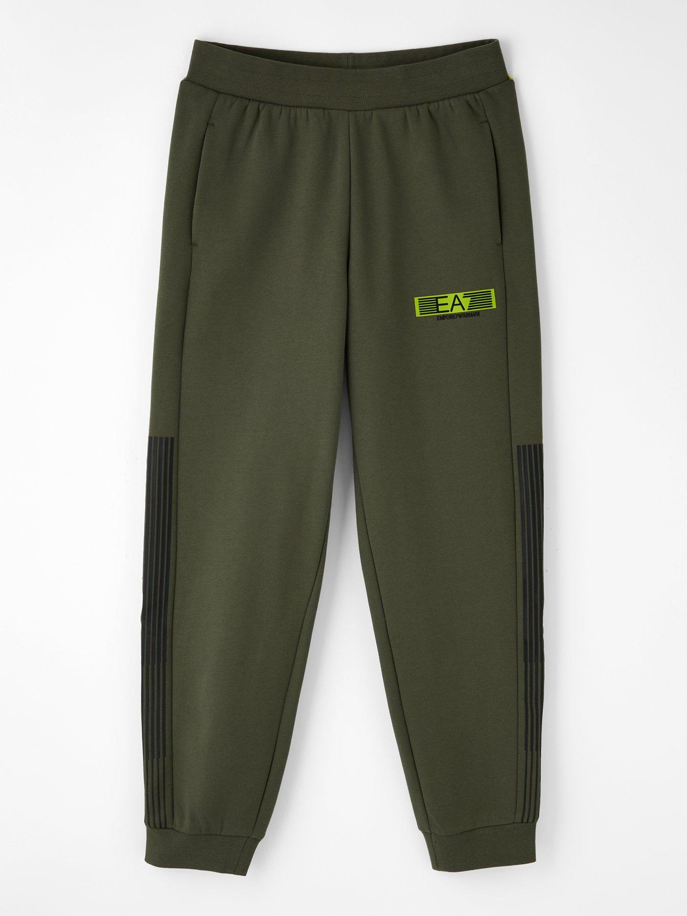 EA7 Emporio Armani Boys Train 7 Lines Jog Pants - Khaki