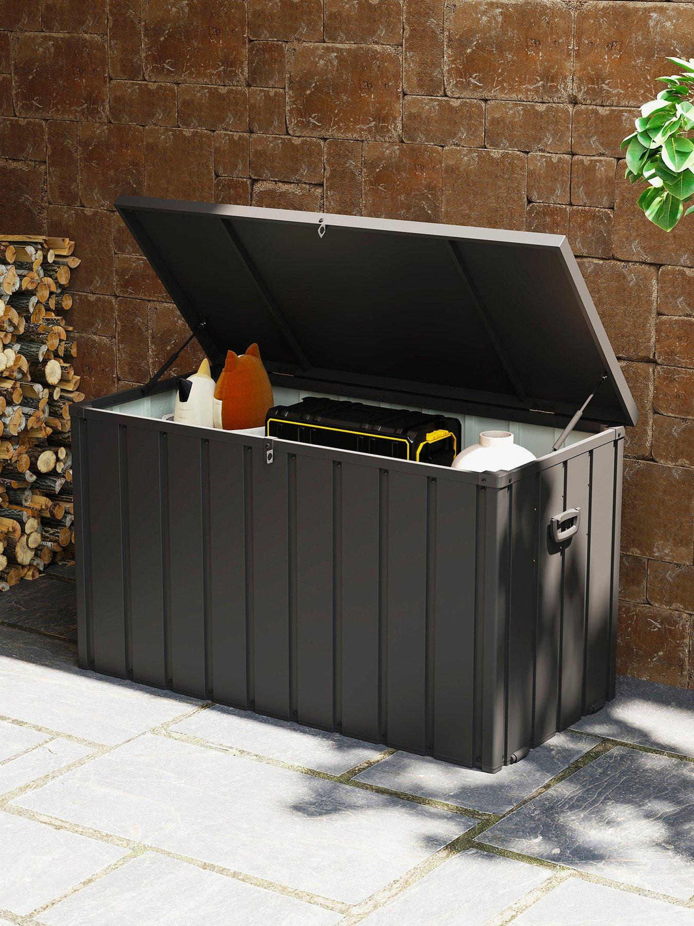 undefined 450L Outdoor Storage Box Waterproof with Wheels and Handles