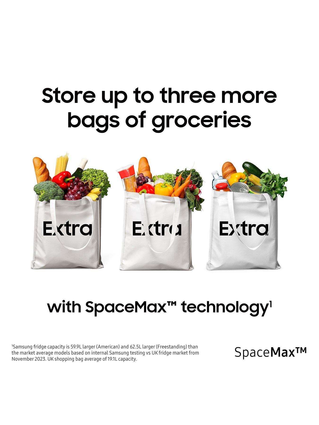 Image 3 of 8 of Samsung Bespoke AI Series 6 SpaceMax&trade; RS70F64KEFEU 640L Smart American Fridge Freezer -&nbsp;Black