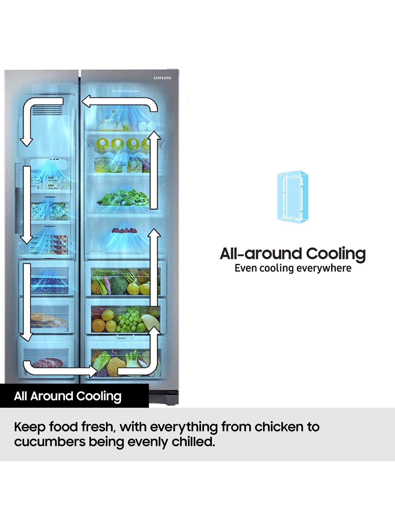 Image 5 of 8 of Samsung Bespoke AI Series 6 SpaceMax&trade; RS70F64KEFEU 640L Smart American Fridge Freezer -&nbsp;Black