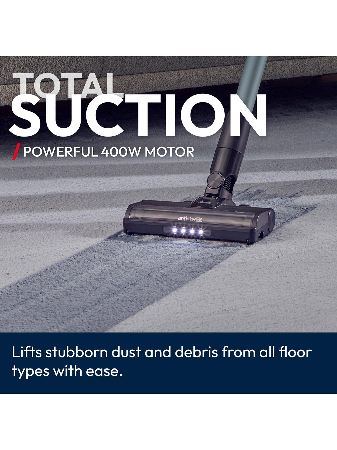Image 3 of 7 of Hoover HF4 Plus Cordless Vacuum Cleaner Stick (HF4P10H), 70min Runtime, 3y warranty, Anti-Hair Wrap, Self Standing, LED Lights, Digital display screen
