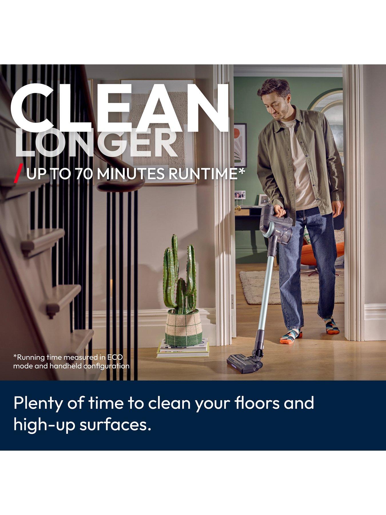 Image 4 of 7 of Hoover HF4 Plus Cordless Vacuum Cleaner Stick (HF4P10H), 70min Runtime, 3y warranty, Anti-Hair Wrap, Self Standing, LED Lights, Digital display screen