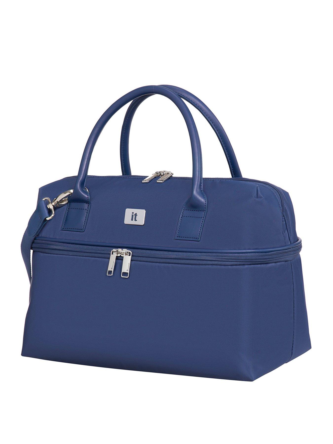 Image of it Luggage IT Luggage Lustrous Luxe Night Blue Small Holdall Bag