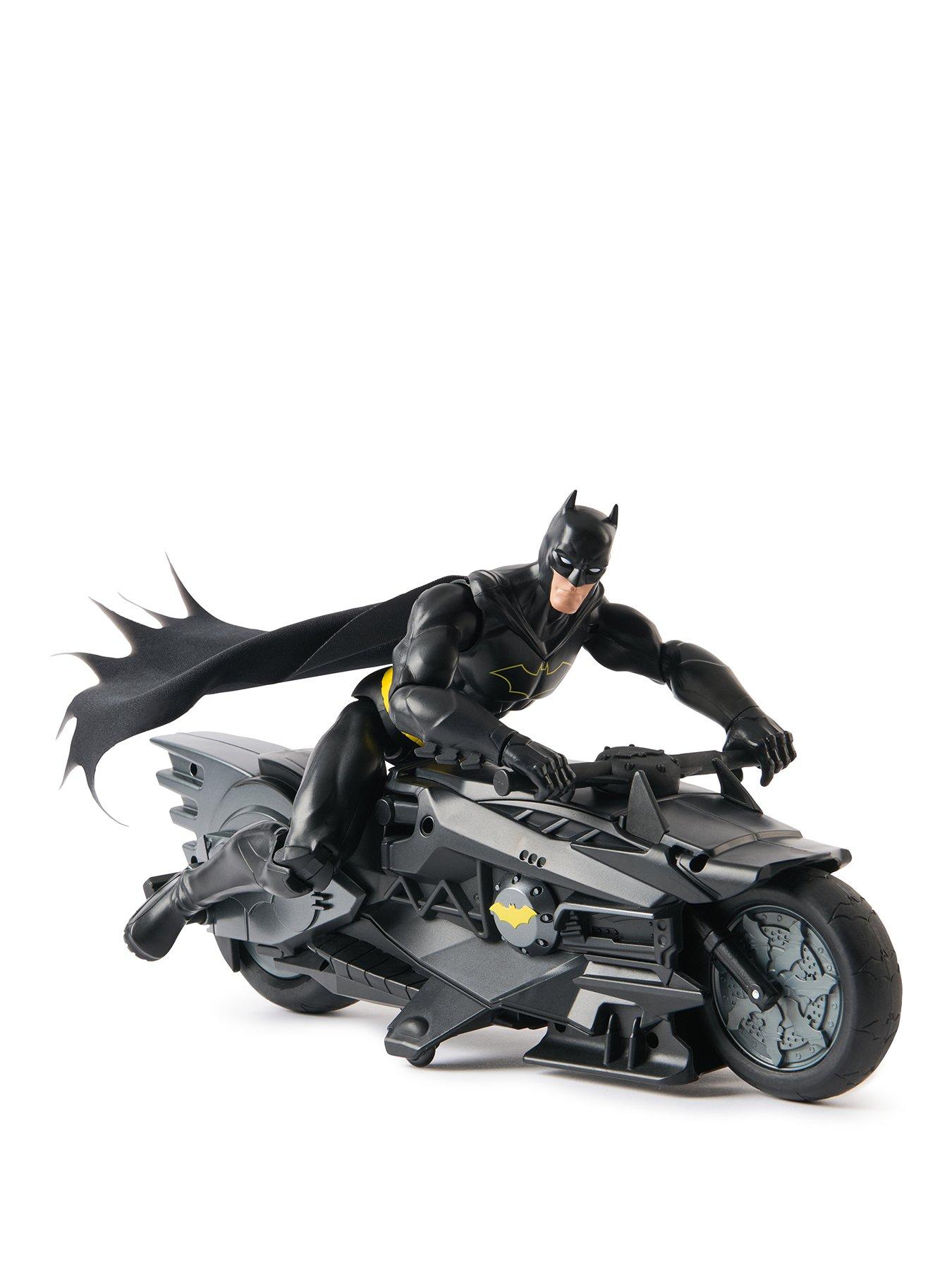 Batman Stealth Remote Control Batcycle with 12-inch Batman Figure