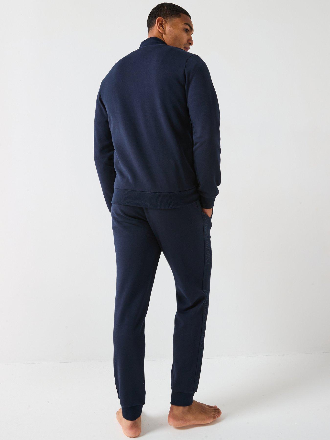 emporio-armani-bodywear-basic-terry-tape-zip-through-lounge-set-navystillFront