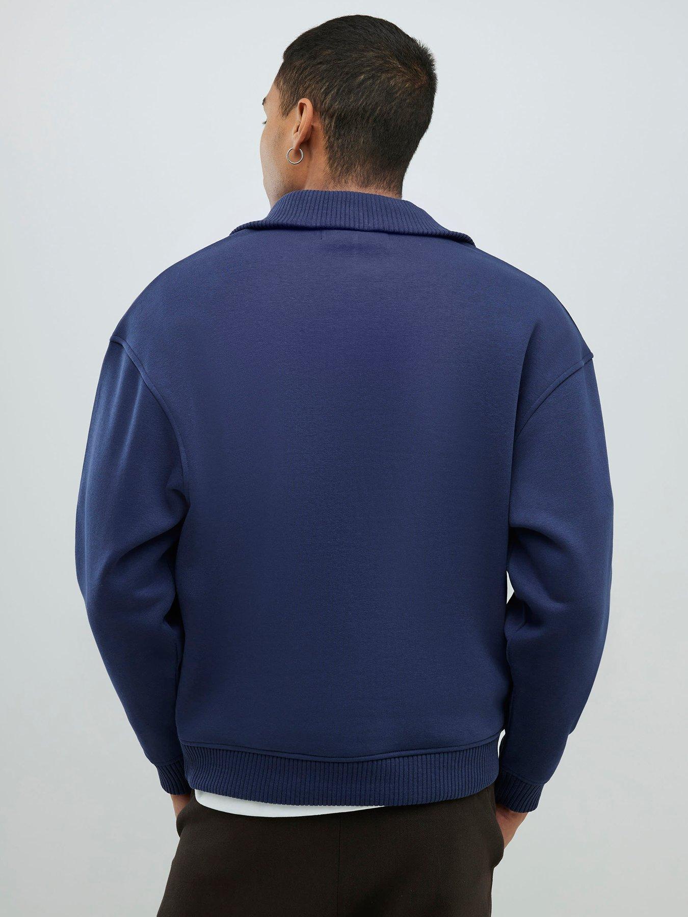river-island-essentials-14-zip-sweat-navystillFront