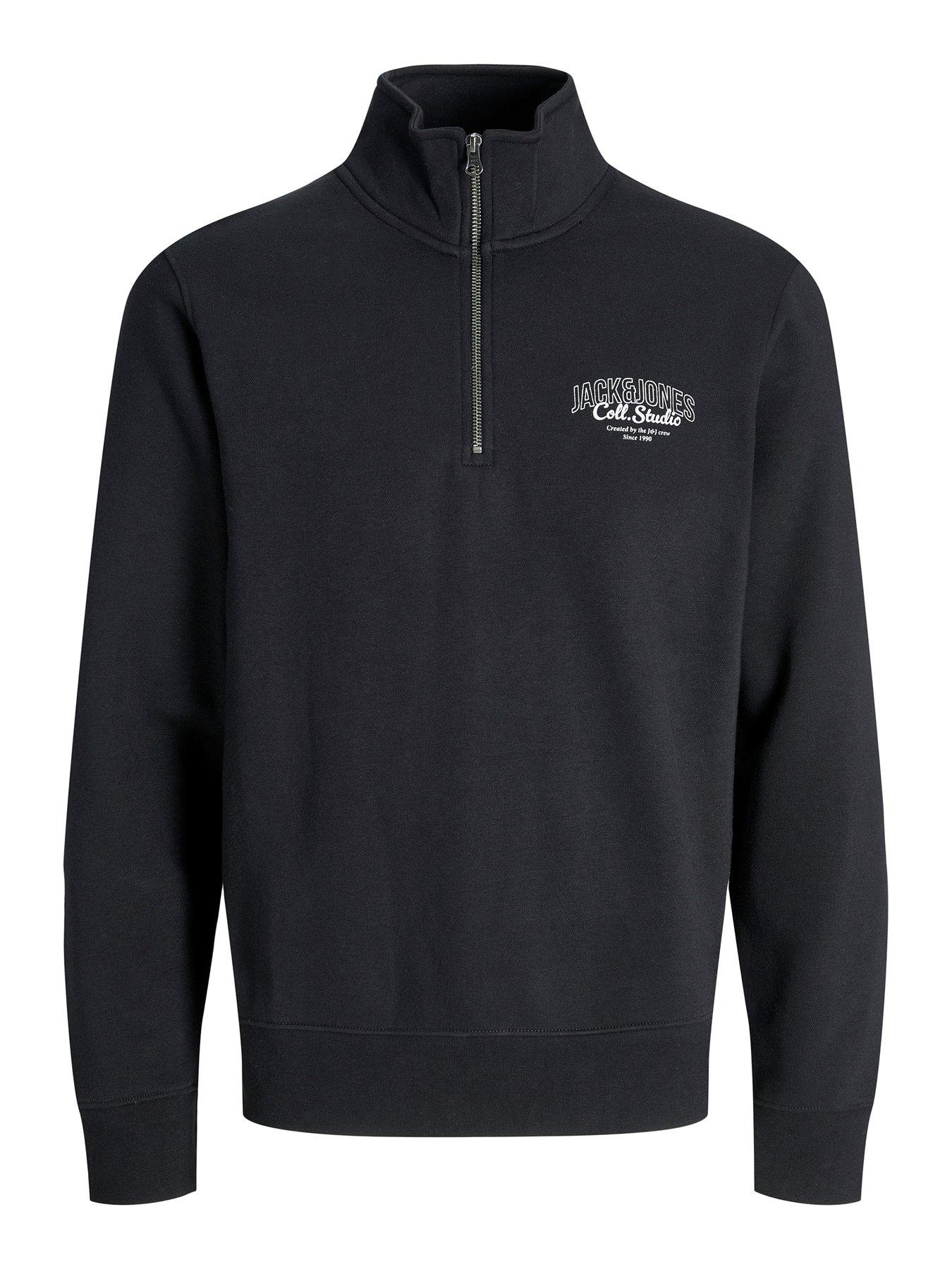 jack-jones-makoto-half-zip-sweatshirt-black