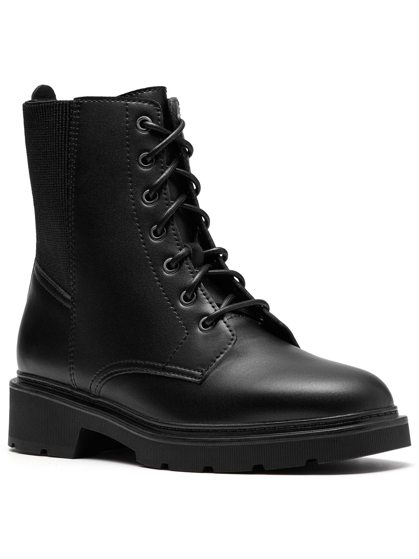 Image 2 of 6 of Clarks Wide Fit Lauryl West Boots - Black