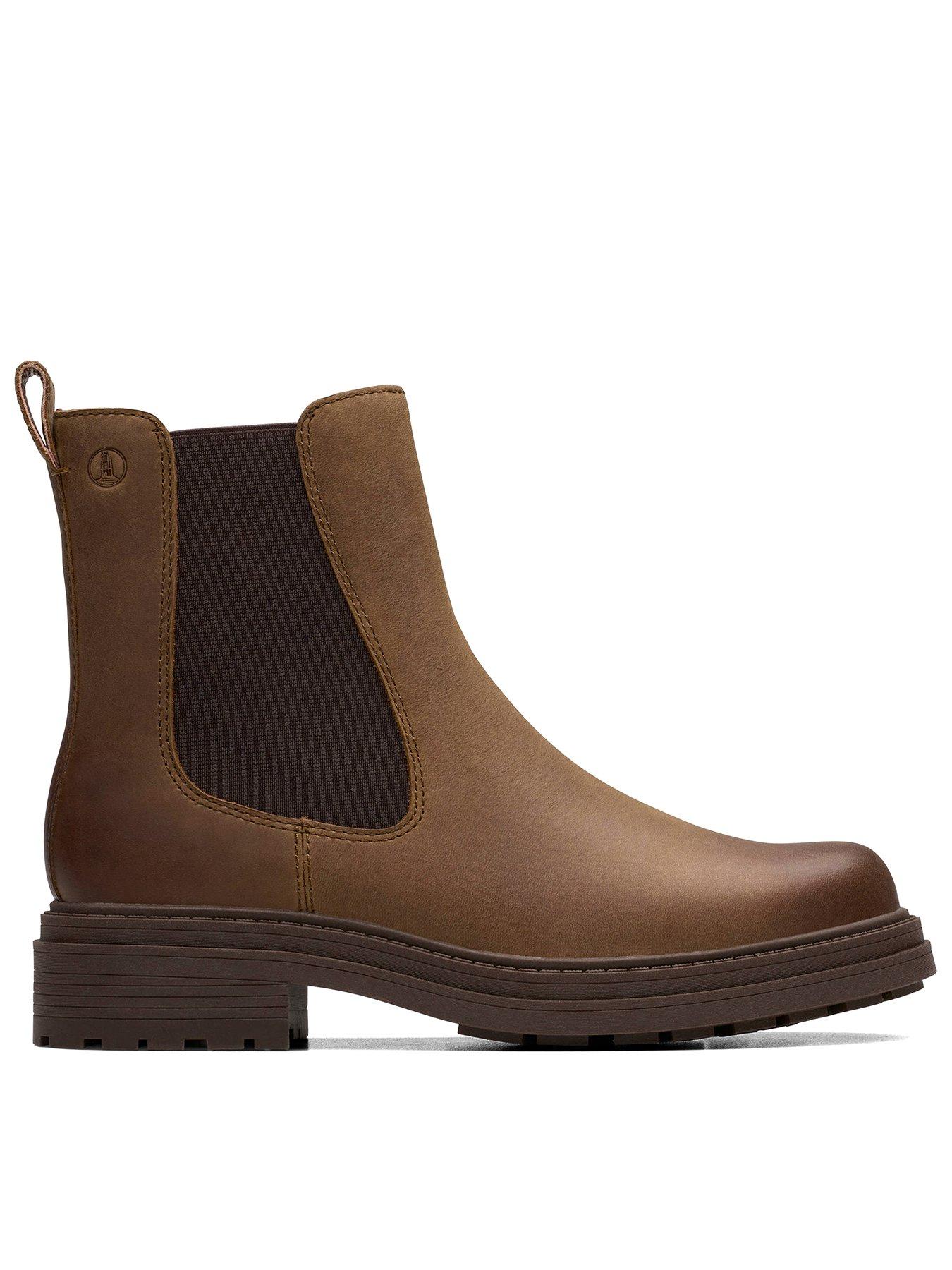 Clarks Orinoco3 Top Leather Boots - Brown