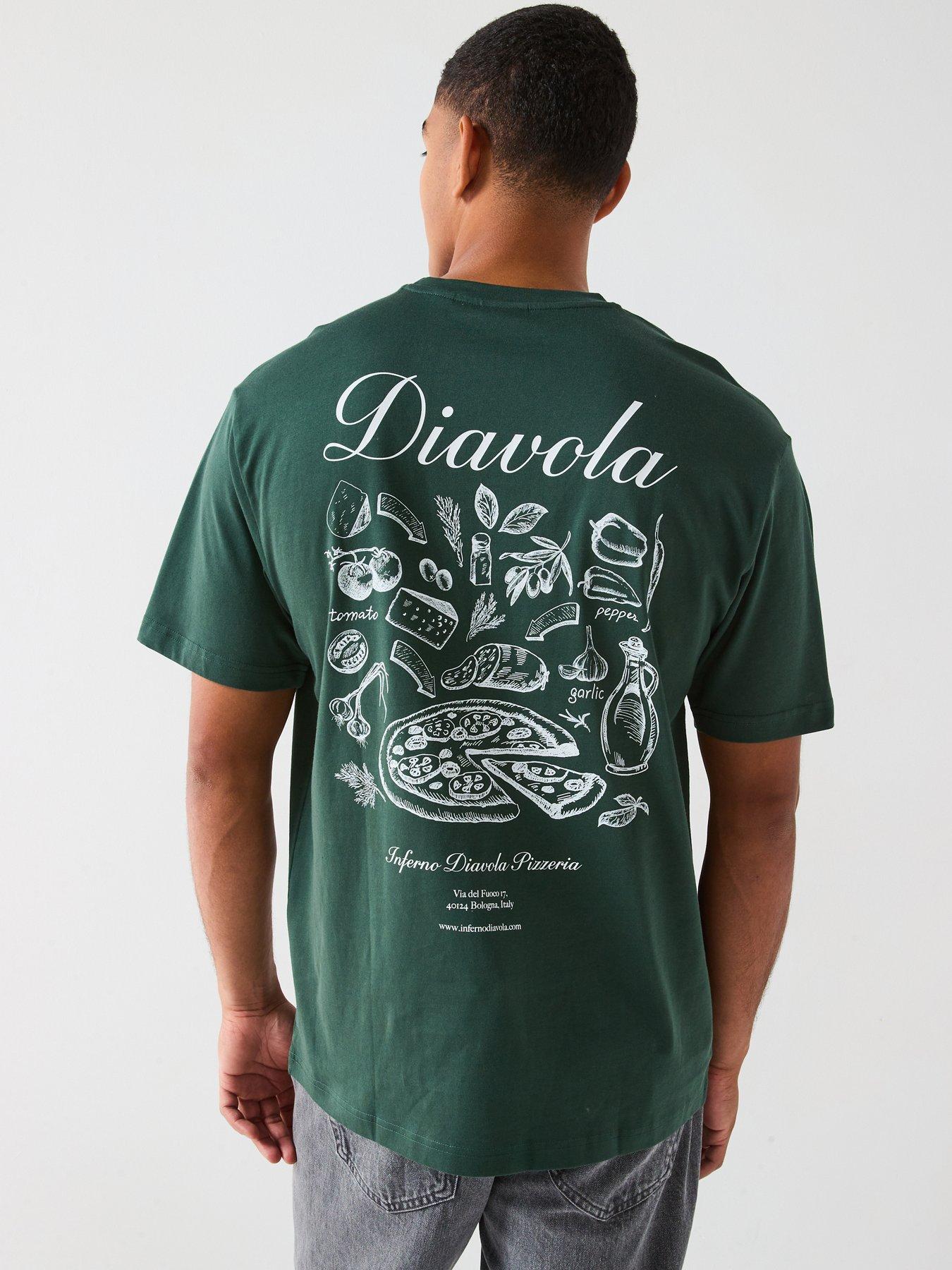 ONLY & SONS Osteria Relaxed Fit Short Sleeve T-Shirt - Dark Green