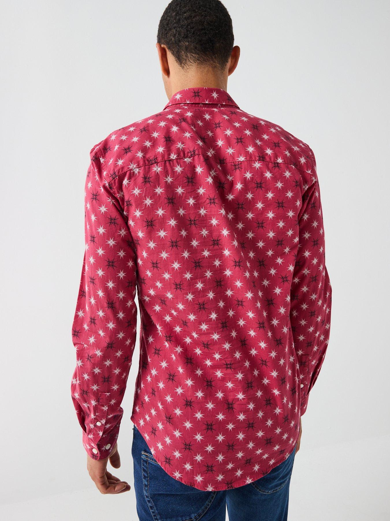 only-sons-christmas-printed-novelty-shirt-redstillFront