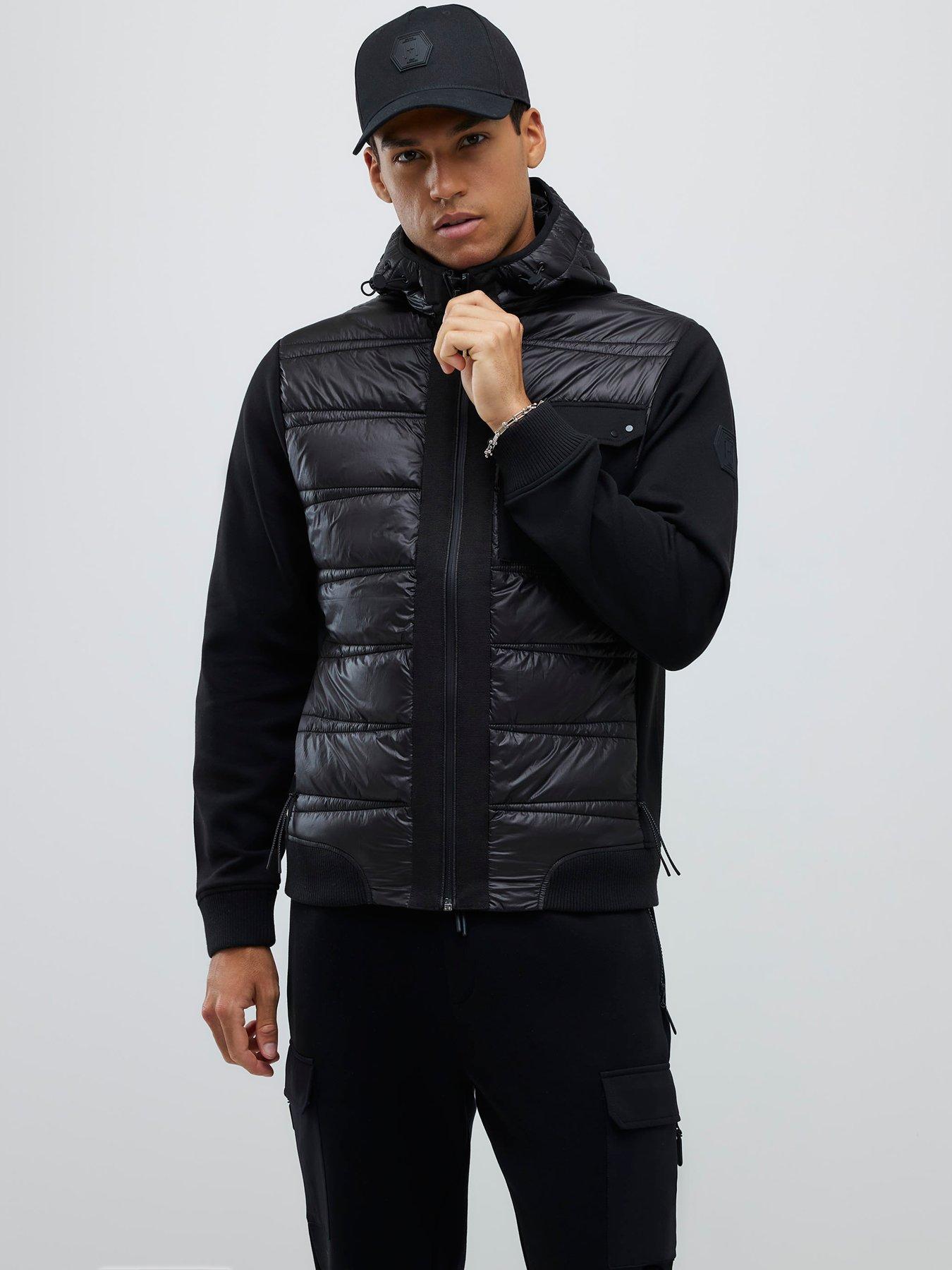 river-island-hooded-quilted-hybrid-jacket-black