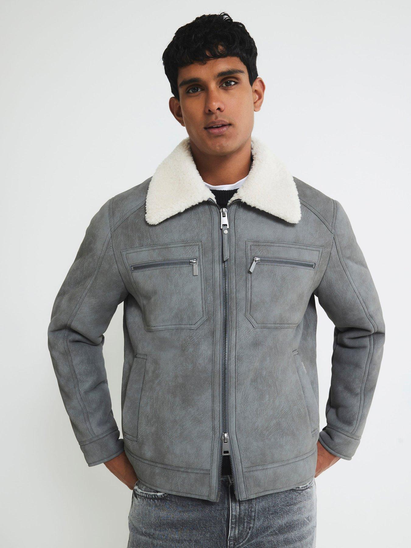 river-island-nubuck-shearling-western-style-jacket-grey