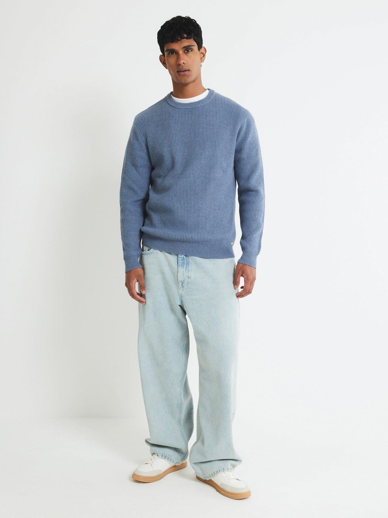 river-island-ribbed-easy-crew-neck-knitted-jumper-blueback
