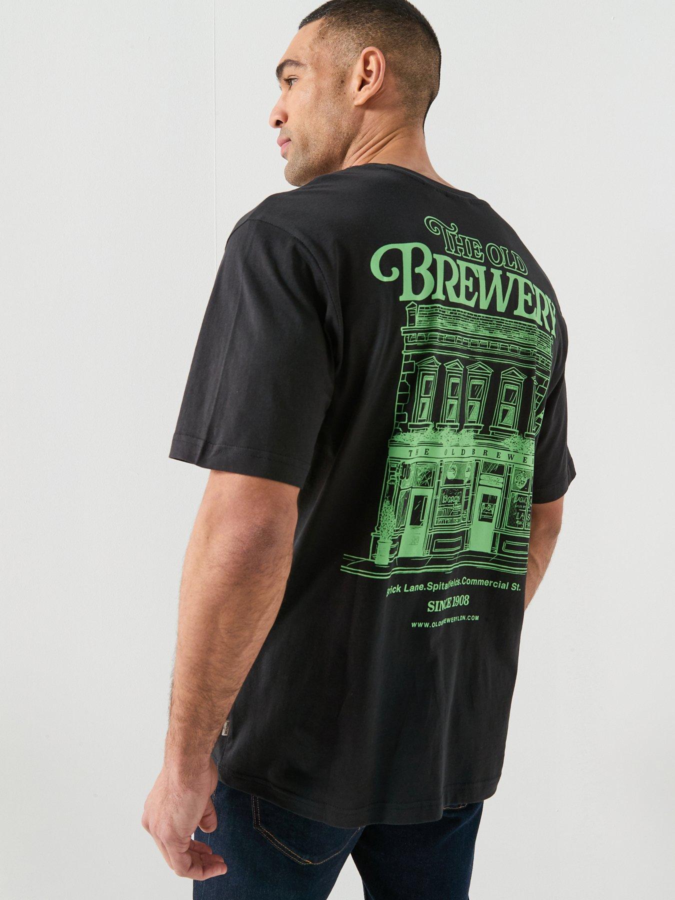 ONLY & SONS Fred London Brewery Relaxed Fit T-Shirt - Black