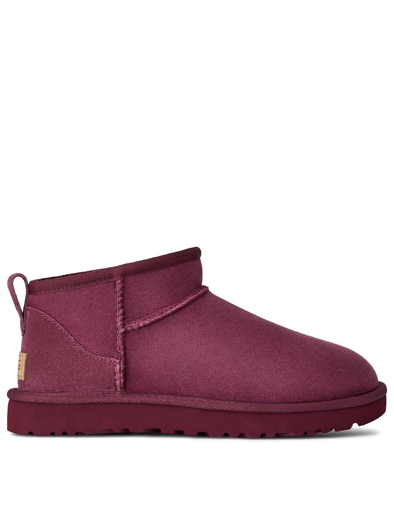 Image 1 of 5 of UGG Classic Ultra Mini Boots - Burnt Magenta