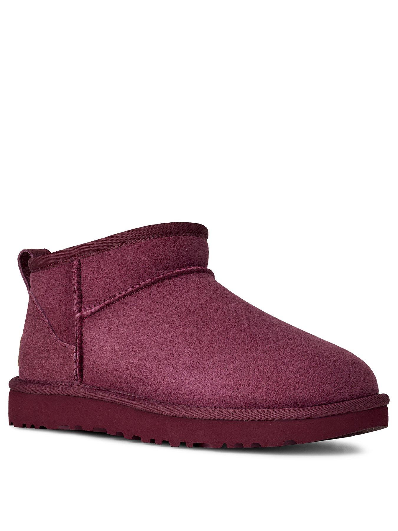Image 2 of 5 of UGG Classic Ultra Mini Boots - Burnt Magenta