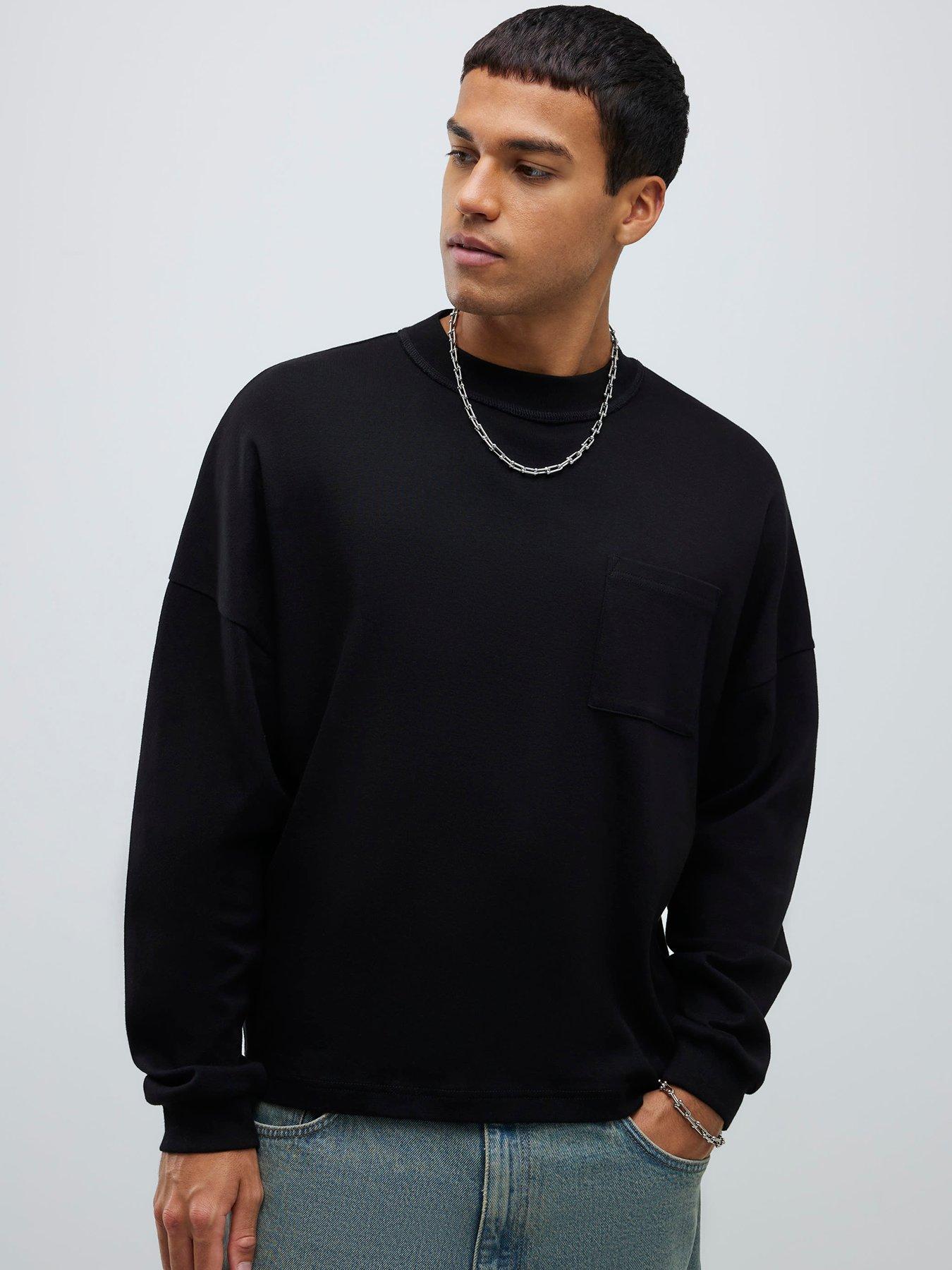 river-island-long-sleeve-pocket-reverse-seam-t-shirt-blackfront