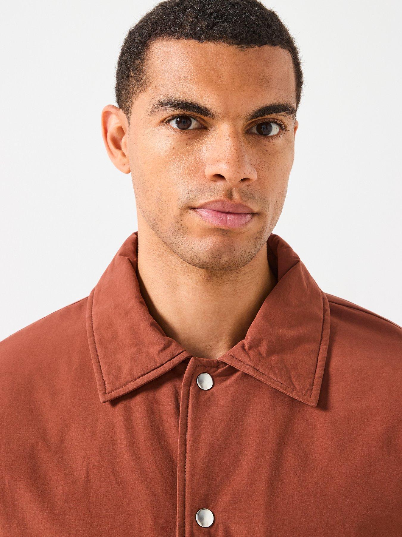 only-sons-bratt-life-padded-coach-jacket-browndetail