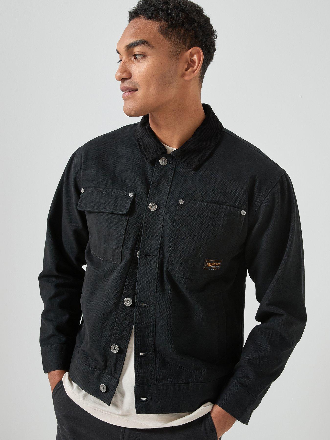 only-sons-timber-cotton-jacket-blackfront
