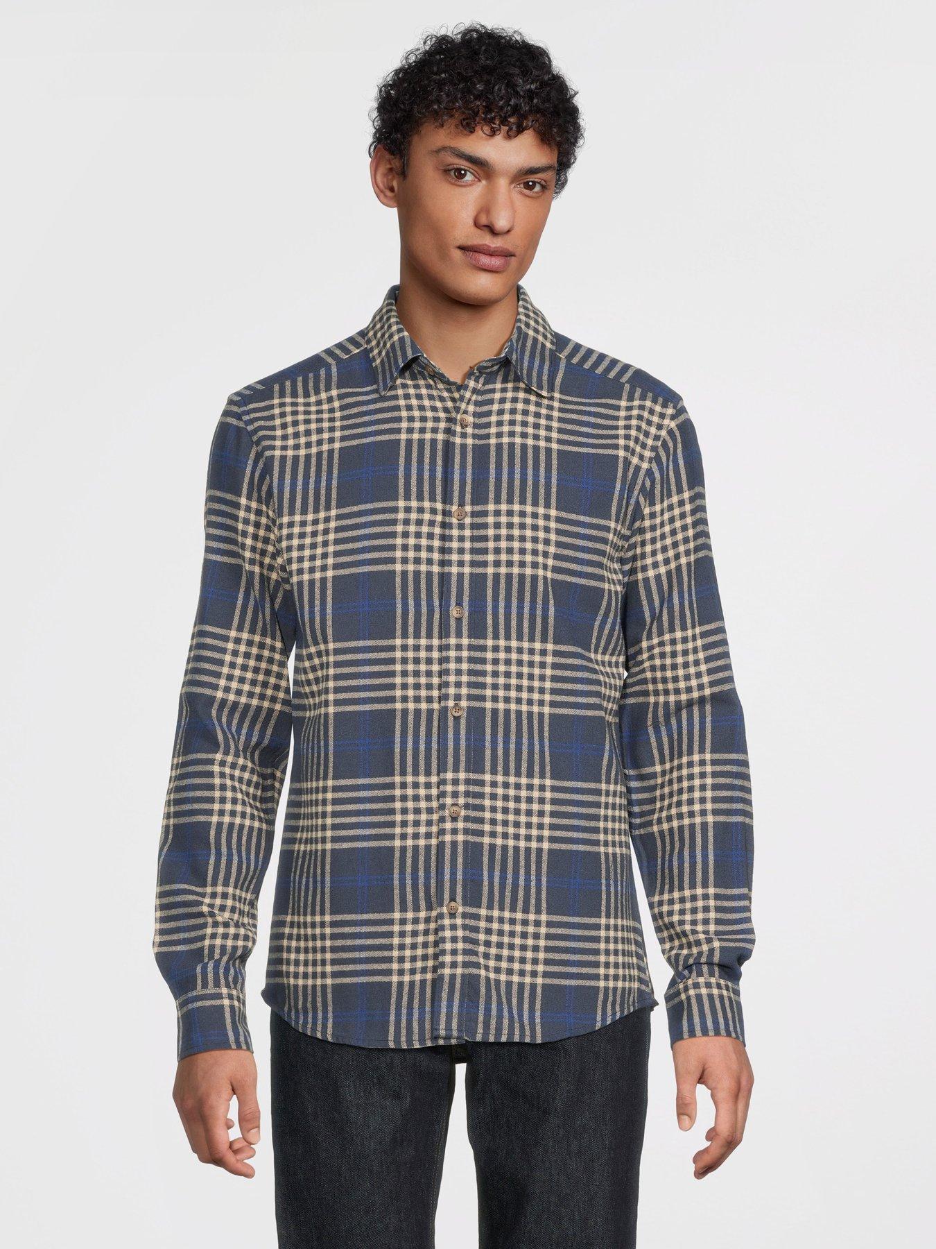 ONLY & SONS Gudmund Long Sleeve Checked Shirt - Blue