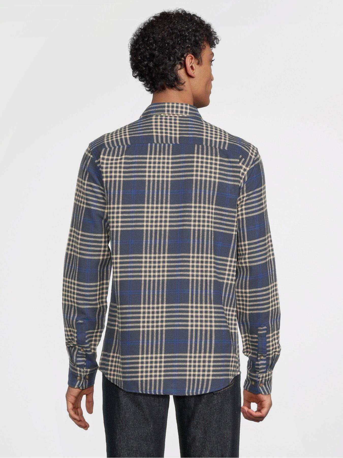only-sons-gudmund-long-sleeve-checked-shirt-bluestillFront