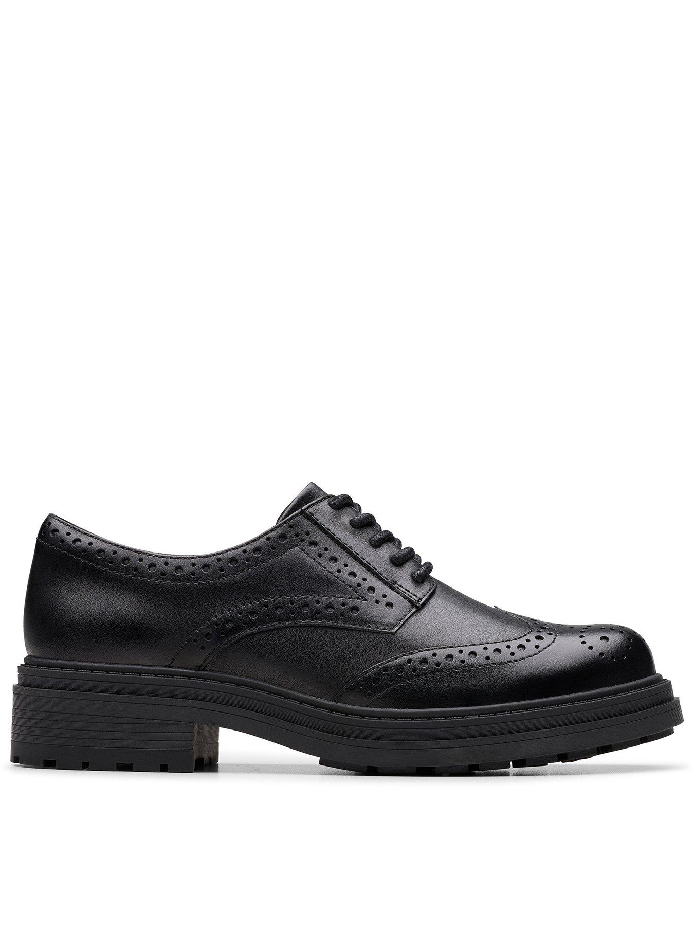 Clarks Wide Fit Orinoco3 Derby Shoes - Black